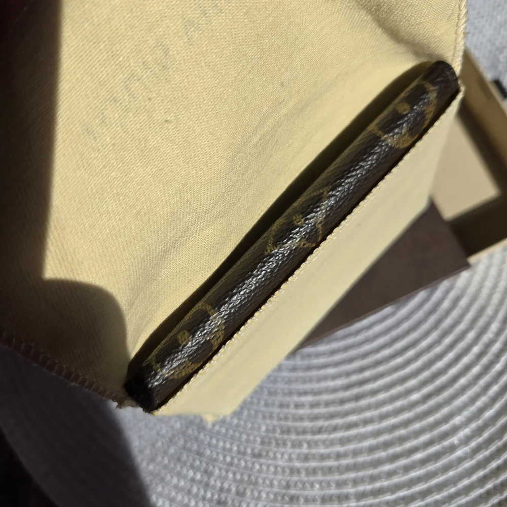 Louis Vuitton Brown and Gold Monogram Wallet with L.V dust bag & Box (BIN 005)